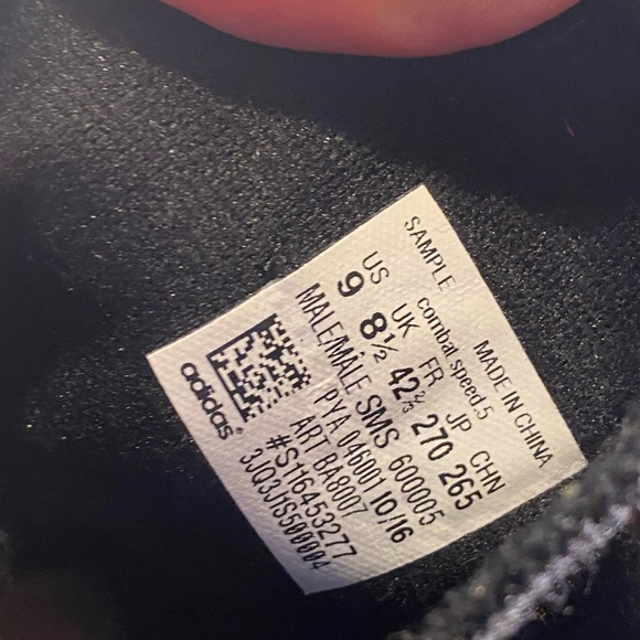 Adidas SAMPLES ! Adidas Combat Speed 5 Wrestling Boots Adult Boxing Shoes Mens - Picture 5 of 9